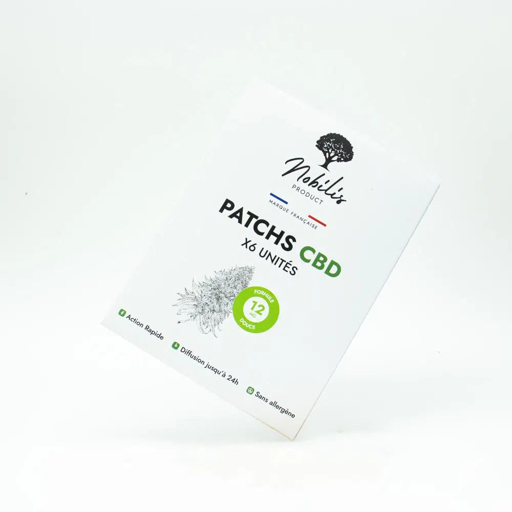 Patch cbd 12mg nobilis de travers